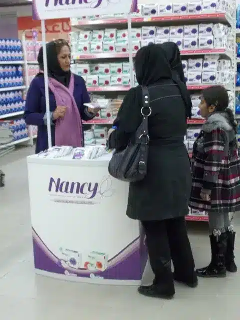سمپلینگ و پروموشن پد بهداشتی نانسی